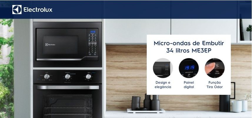 Forno de Embutir a Gás Electrolux 80L Efficient com PerfectCook360